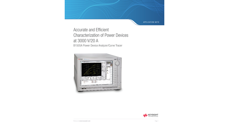 Accurate and Efficient Characterization of Power Devices at 3000 V/20 A
